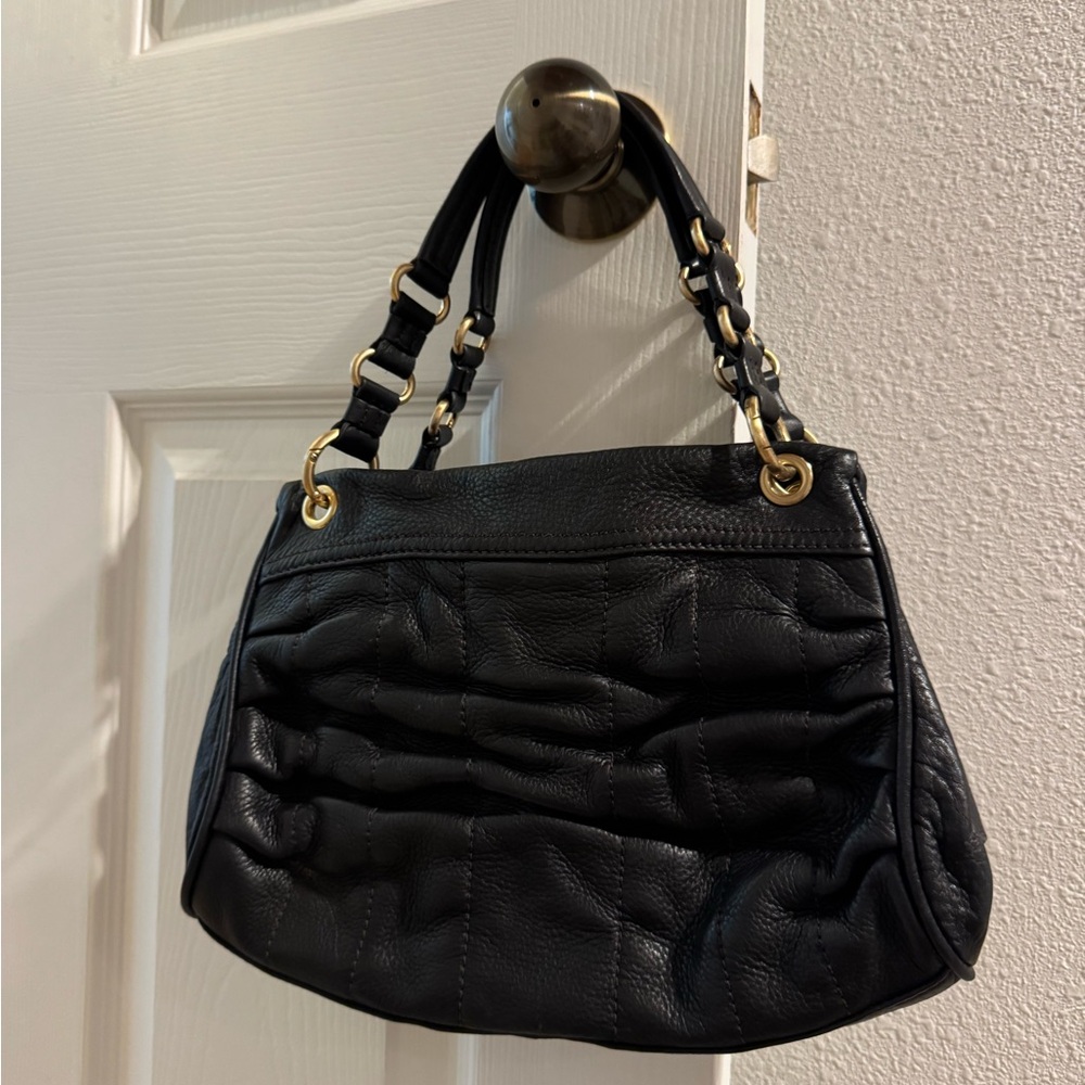 Elegant Black Leather Handbag